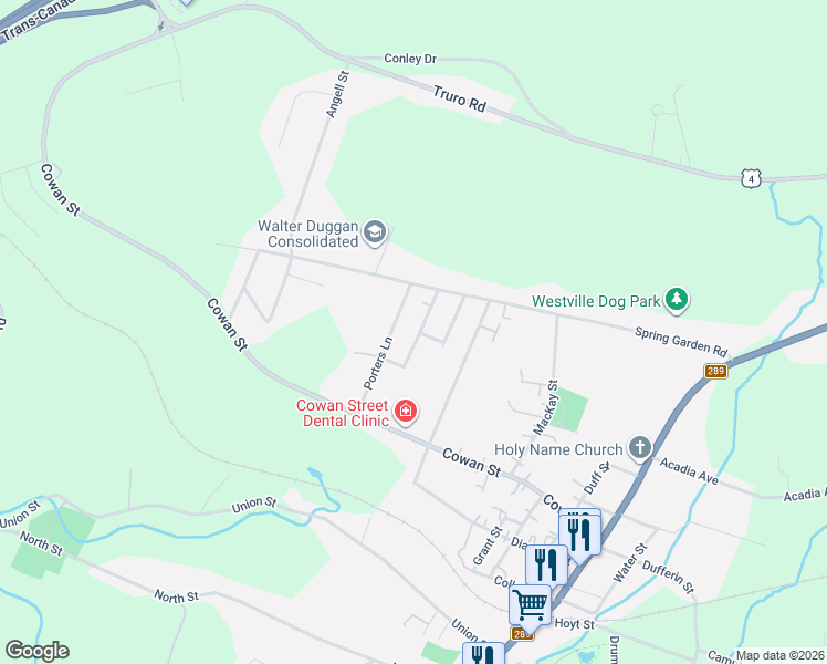 map of restaurants, bars, coffee shops, grocery stores, and more near 2241 Greenhithe Street in Westville