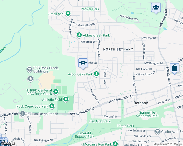 map of restaurants, bars, coffee shops, grocery stores, and more near 6692 Northwest Joss Avenue in Portland