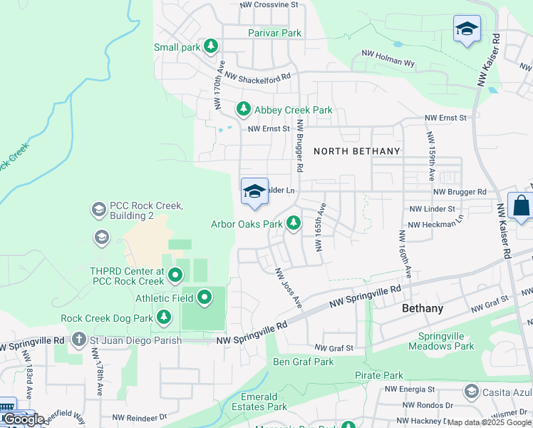map of restaurants, bars, coffee shops, grocery stores, and more near 6740 Northwest Joss Avenue in Portland