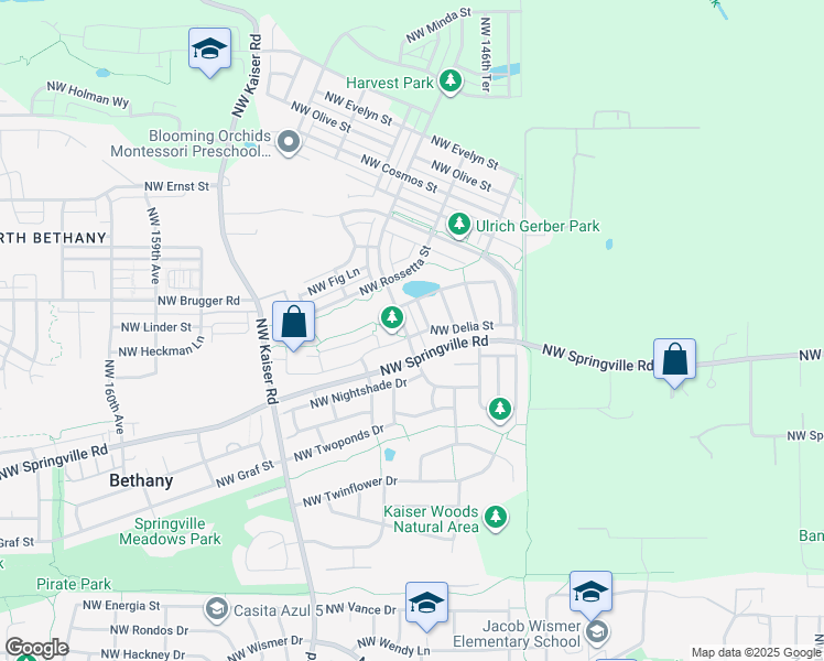 map of restaurants, bars, coffee shops, grocery stores, and more near 6768 Northwest Eleanor Avenue in Portland