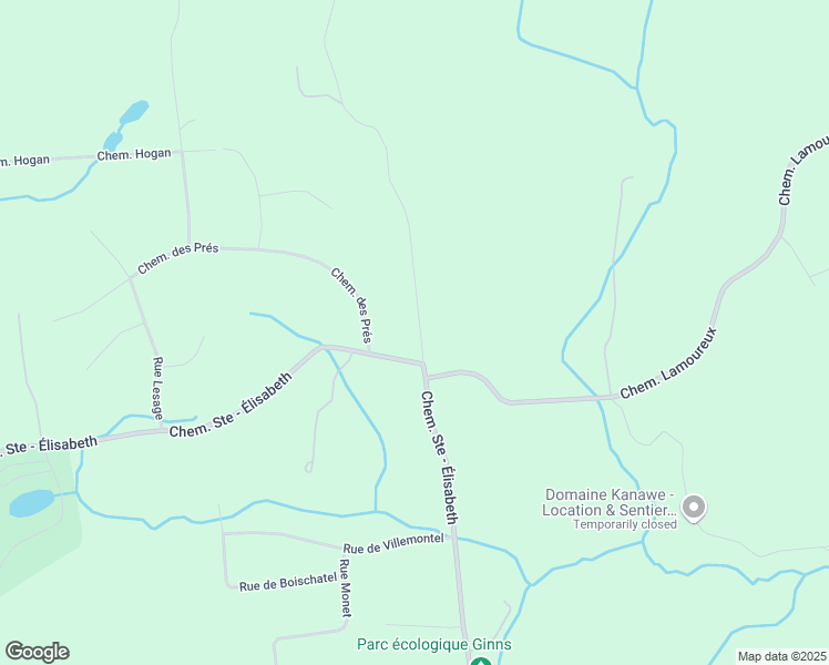 map of restaurants, bars, coffee shops, grocery stores, and more near 8 Chemin Groulx in Cantley