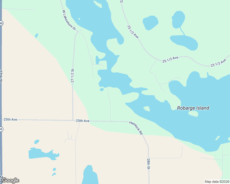 map of restaurants, bars, coffee shops, grocery stores, and more near 2772 25th Avenue in Rice Lake