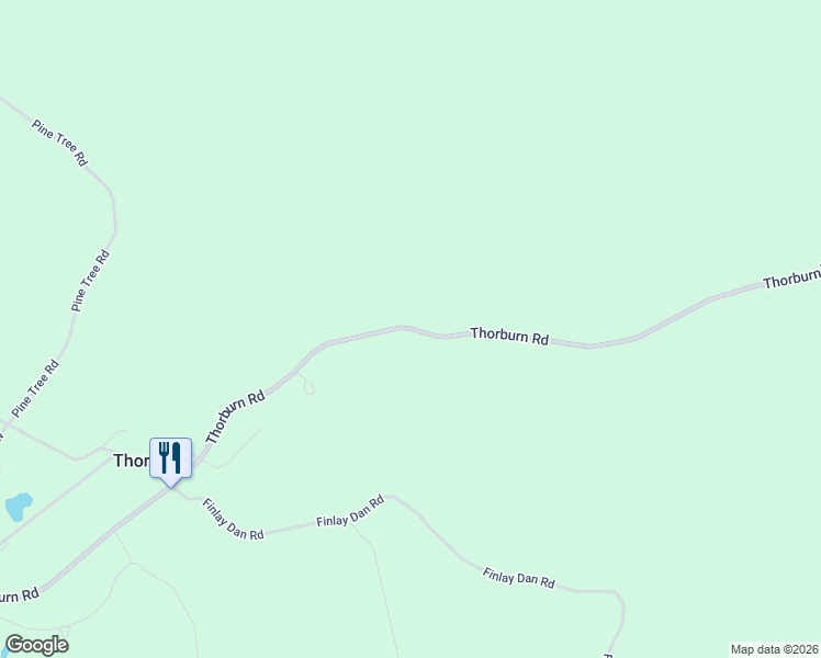 map of restaurants, bars, coffee shops, grocery stores, and more near Thorburn Road in Pictou County