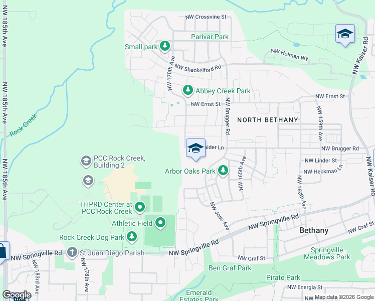 map of restaurants, bars, coffee shops, grocery stores, and more near 6655 Northwest Joss Avenue in Portland