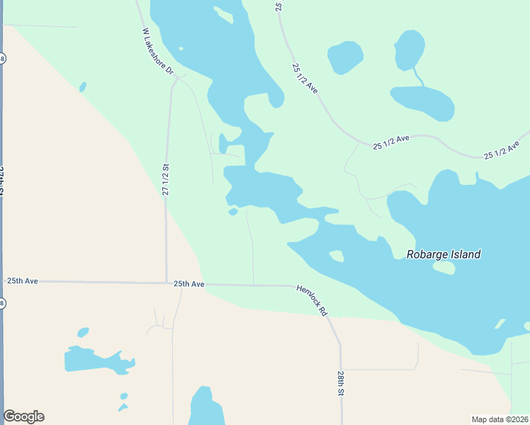 map of restaurants, bars, coffee shops, grocery stores, and more near 2772B 25th Avenue in Rice Lake