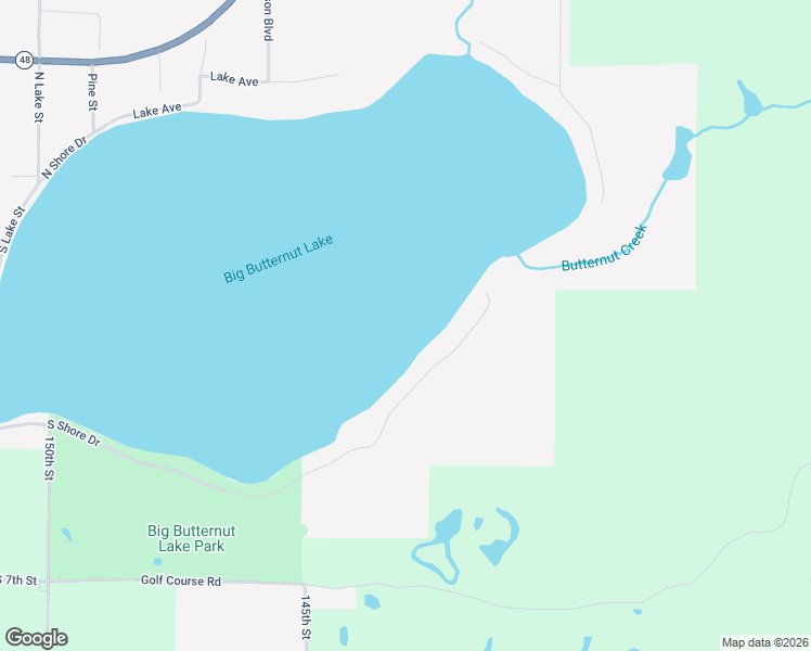 map of restaurants, bars, coffee shops, grocery stores, and more near 1769 South Shore Drive in Luck