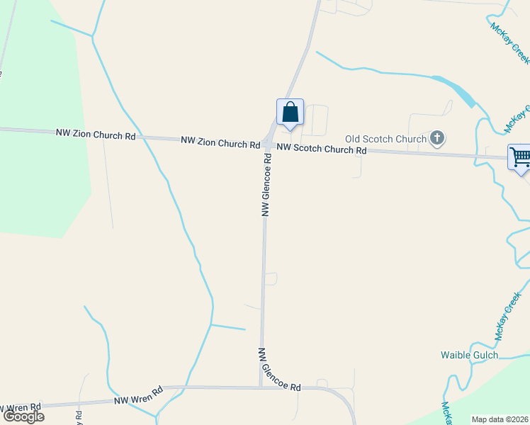 map of restaurants, bars, coffee shops, grocery stores, and more near 6342 Northwest Glencoe Road in Hillsboro