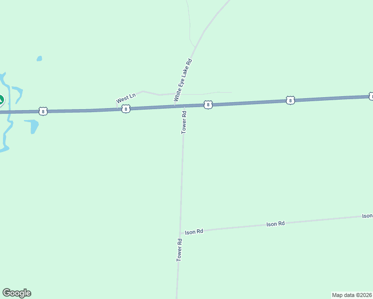 map of restaurants, bars, coffee shops, grocery stores, and more near 5425 Tower Road in Crandon