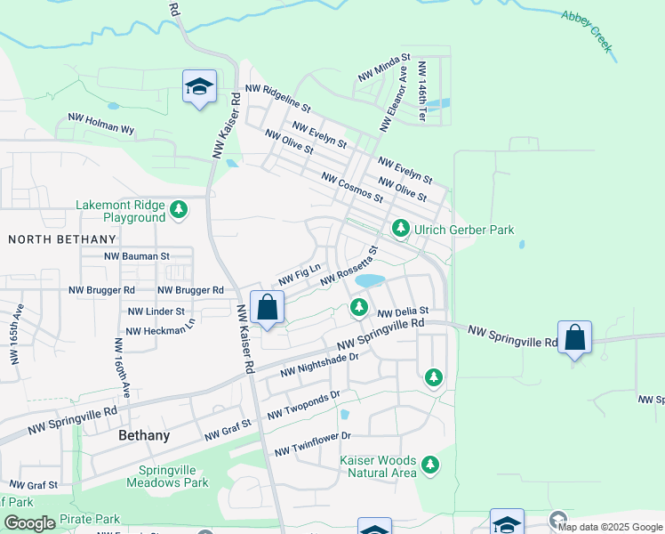 map of restaurants, bars, coffee shops, grocery stores, and more near 6983 Northwest Eleanor Avenue in Portland