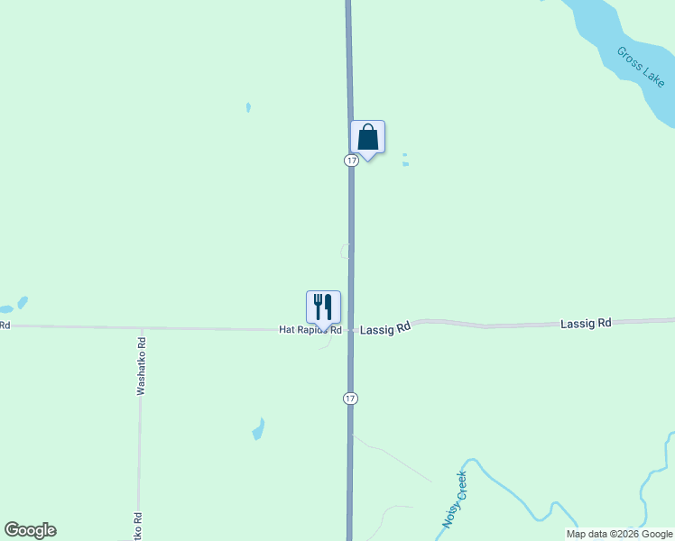 map of restaurants, bars, coffee shops, grocery stores, and more near 2271 State Road 17 in Rhinelander