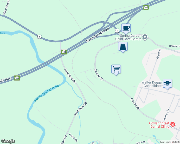 map of restaurants, bars, coffee shops, grocery stores, and more near 1025 Park Lane in Westville