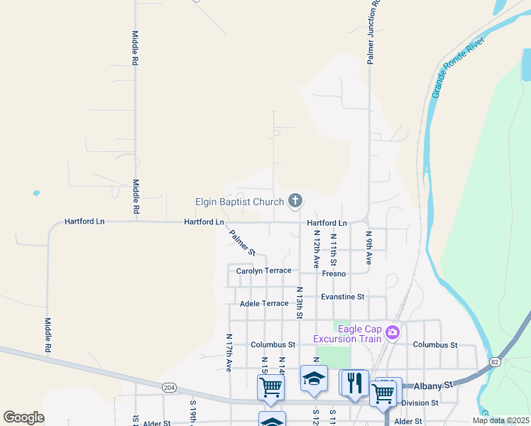 map of restaurants, bars, coffee shops, grocery stores, and more near 830 North 15th Avenue in Elgin