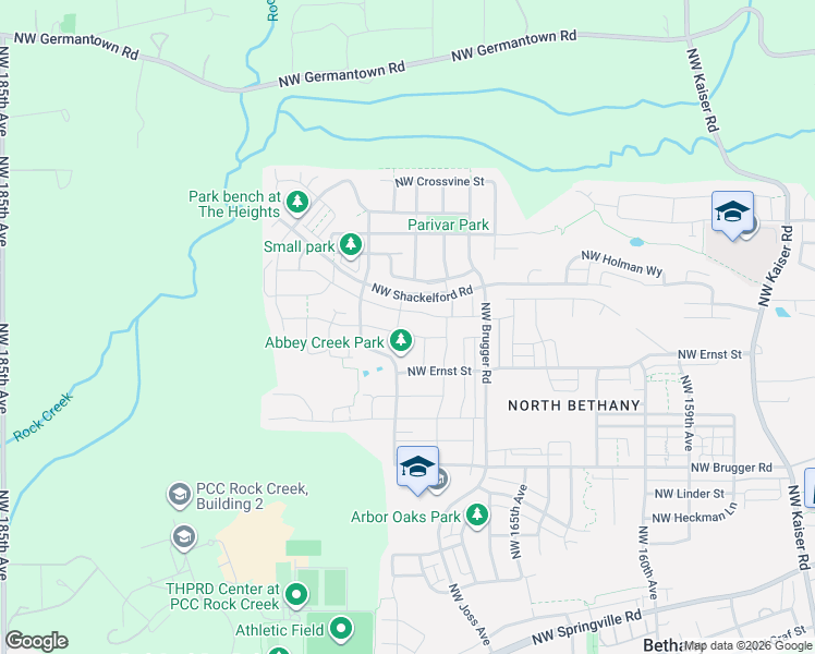 map of restaurants, bars, coffee shops, grocery stores, and more near 16931 Northwest Anita Street in Portland