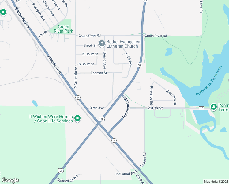 map of restaurants, bars, coffee shops, grocery stores, and more near 413 Birch Avenue in Morris