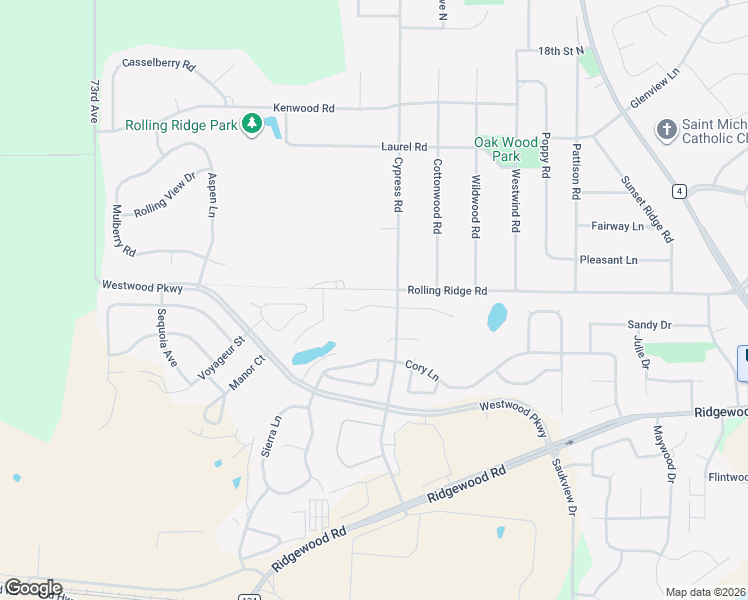 map of restaurants, bars, coffee shops, grocery stores, and more near 6315 Cape West Court in Saint Cloud