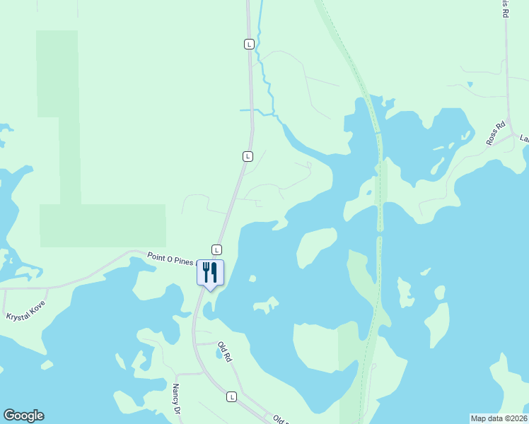 map of restaurants, bars, coffee shops, grocery stores, and more near Deertrail Rd in Tomahawk