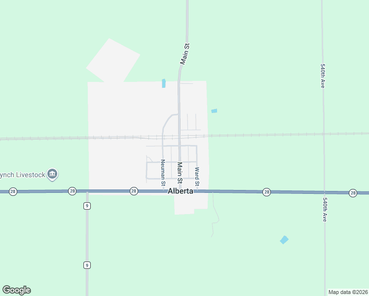 map of restaurants, bars, coffee shops, grocery stores, and more near 313 Main Street in Alberta