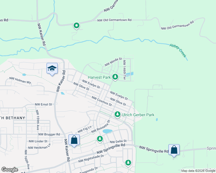 map of restaurants, bars, coffee shops, grocery stores, and more near 7563 Northwest Eleanor Avenue in Portland