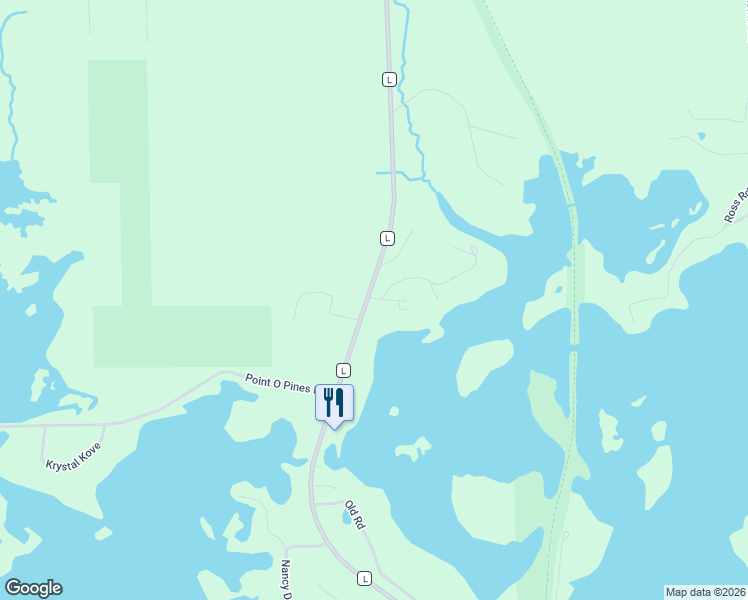 map of restaurants, bars, coffee shops, grocery stores, and more near 2246 County Road L in Tomahawk