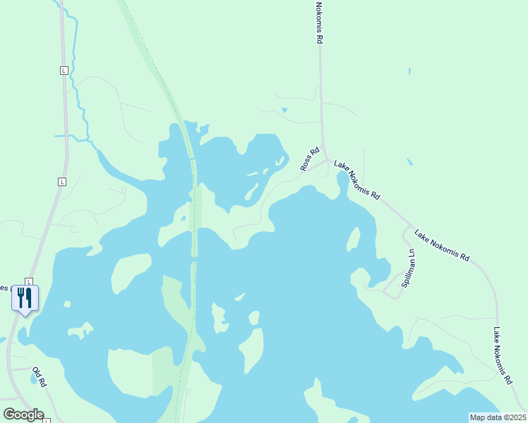 map of restaurants, bars, coffee shops, grocery stores, and more near 9627 Ross Road in Tomahawk