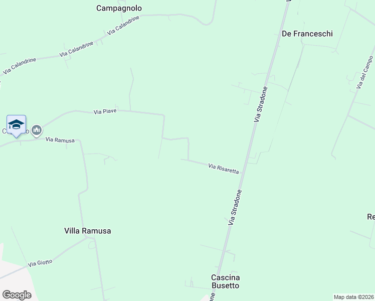 map of restaurants, bars, coffee shops, grocery stores, and more near in Province of Padua