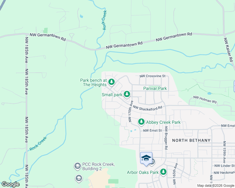 map of restaurants, bars, coffee shops, grocery stores, and more near 7806 Northwest Sitka Terrace in Portland