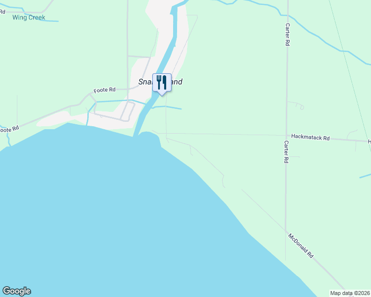 map of restaurants, bars, coffee shops, grocery stores, and more near 8005-8007 Gower Lane in Cheboygan