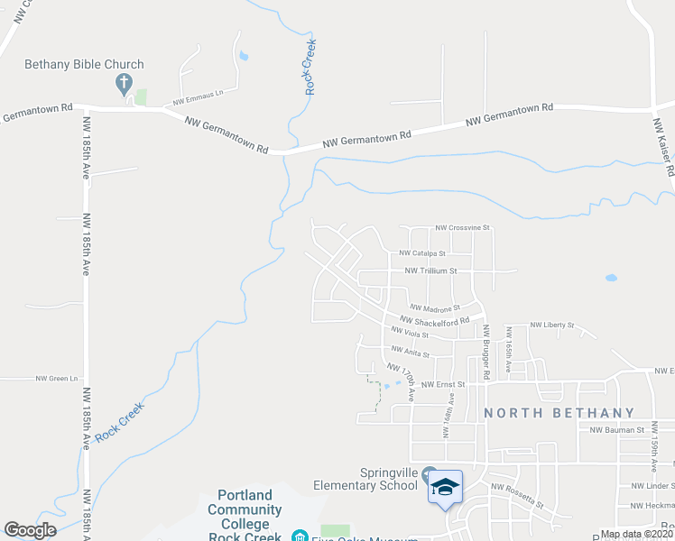 map of restaurants, bars, coffee shops, grocery stores, and more near 7782 Northwest Catalpa Street in Portland