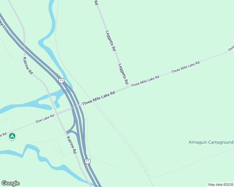 map of restaurants, bars, coffee shops, grocery stores, and more near 133 Three Mile Lake Road in Emsdale
