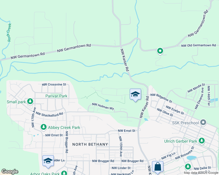 map of restaurants, bars, coffee shops, grocery stores, and more near 15926 Northwest Germantown Road in Portland