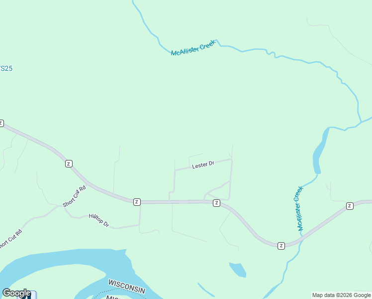map of restaurants, bars, coffee shops, grocery stores, and more near 4708 Bernice Drive in Pembine