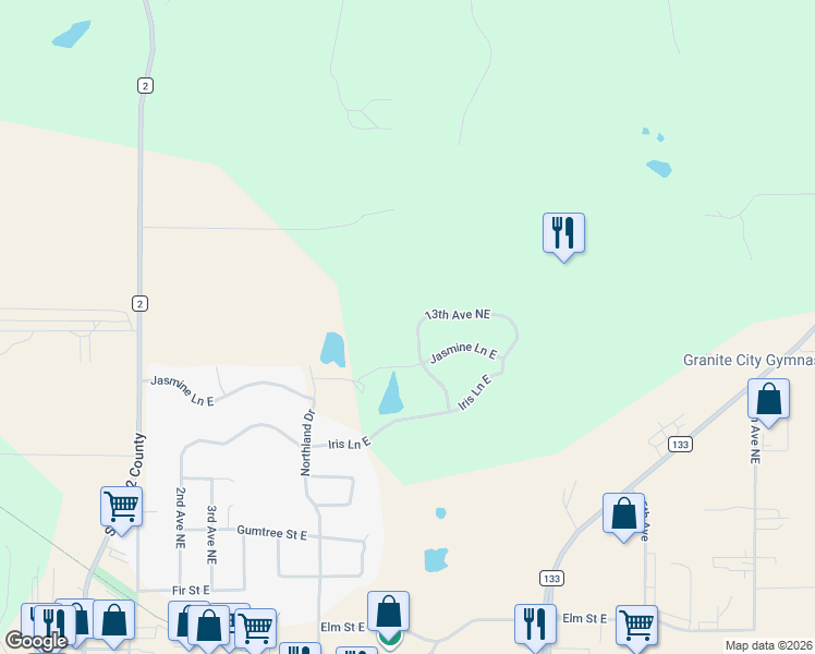 map of restaurants, bars, coffee shops, grocery stores, and more near 947 13th Avenue Northeast in Saint Joseph