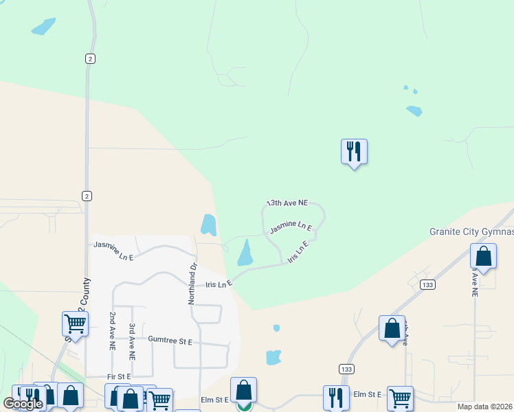 map of restaurants, bars, coffee shops, grocery stores, and more near 947 13th Avenue Northeast in Saint Joseph