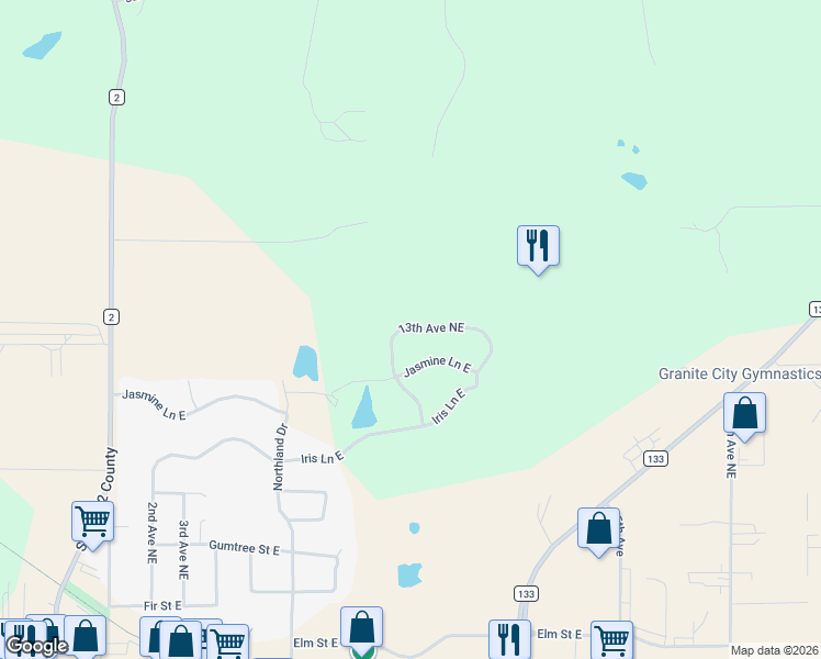 map of restaurants, bars, coffee shops, grocery stores, and more near 1002 13th Avenue Northeast in Saint Joseph