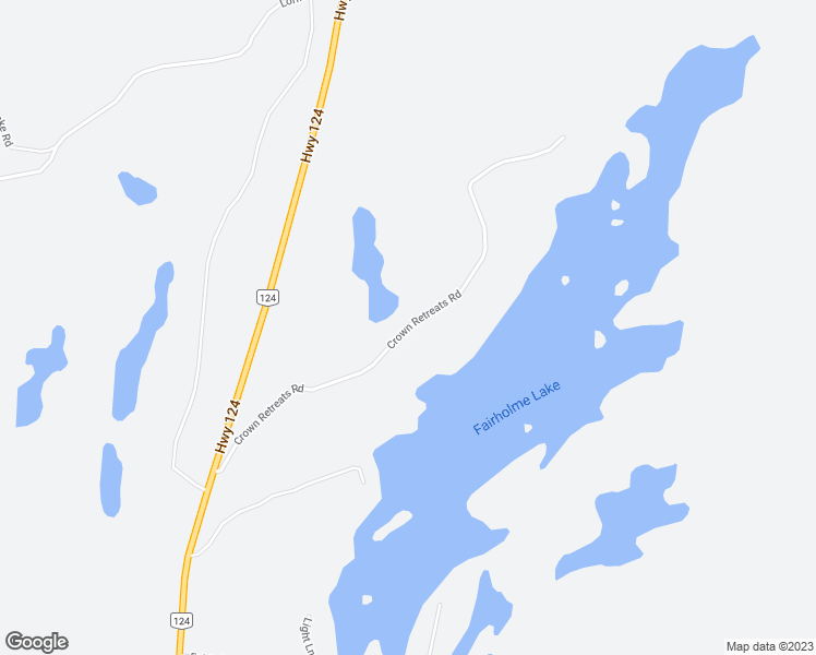 map of restaurants, bars, coffee shops, grocery stores, and more near Crown Retreats Road in Parry Sound District