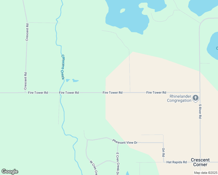 map of restaurants, bars, coffee shops, grocery stores, and more near 6620 Fire Tower Road in Rhinelander