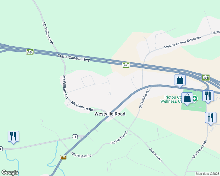 map of restaurants, bars, coffee shops, grocery stores, and more near 30 Westview Drive in Westville