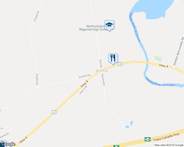 map of restaurants, bars, coffee shops, grocery stores, and more near 18 Greenhill Road in Westville