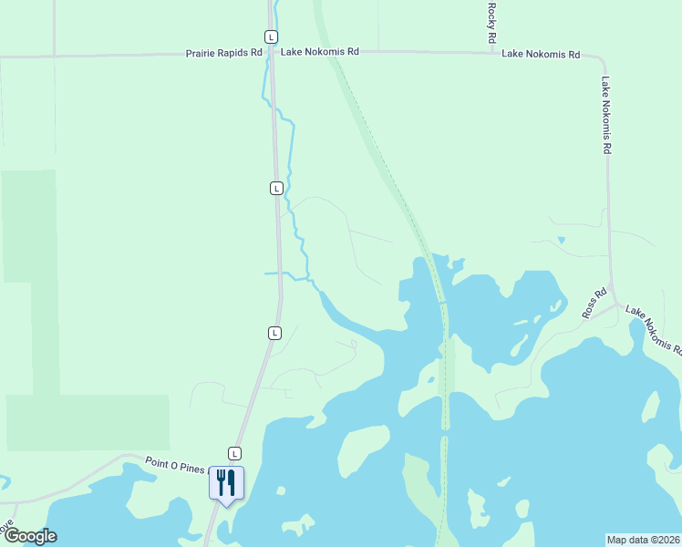 map of restaurants, bars, coffee shops, grocery stores, and more near 2355 Quiet Cove Road in Tomahawk