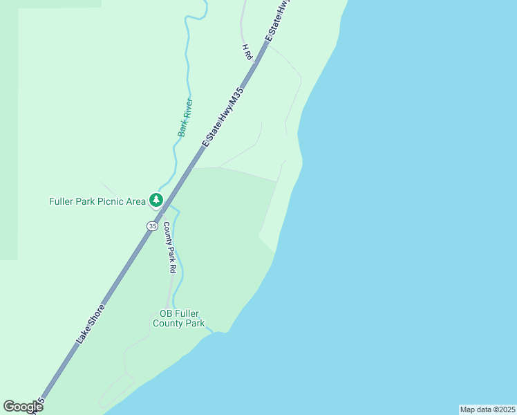 map of restaurants, bars, coffee shops, grocery stores, and more near 1072 H Road in Bark River