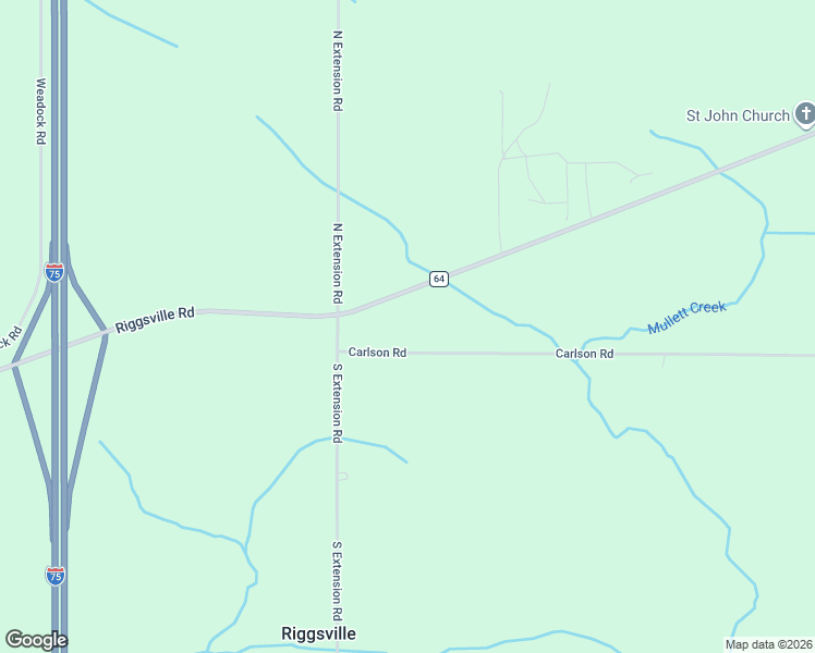 map of restaurants, bars, coffee shops, grocery stores, and more near 5885 Riggsville Road in Cheboygan
