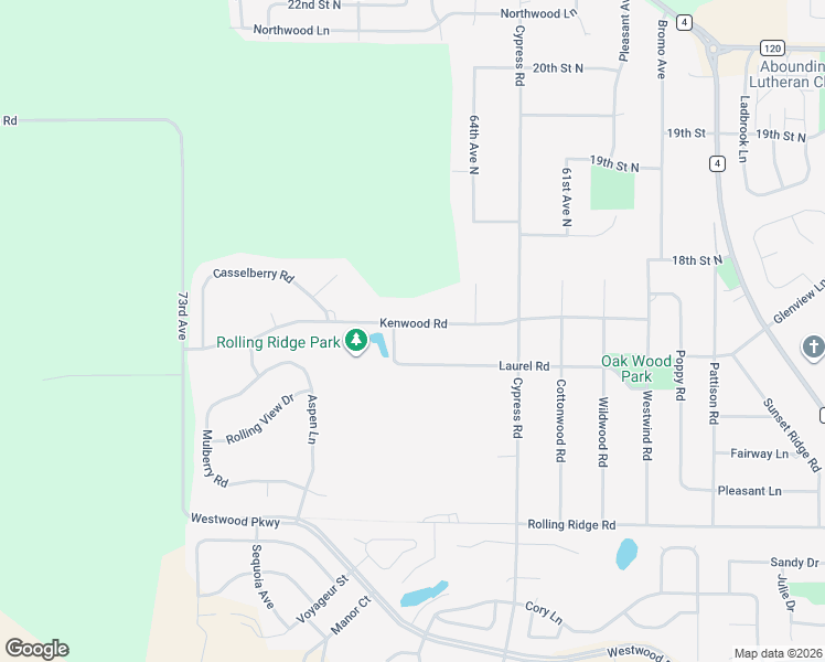 map of restaurants, bars, coffee shops, grocery stores, and more near 6530 Kenwood Road in St. Cloud