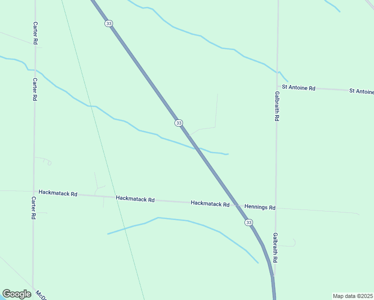 map of restaurants, bars, coffee shops, grocery stores, and more near 8233 Michigan 33 in Cheboygan