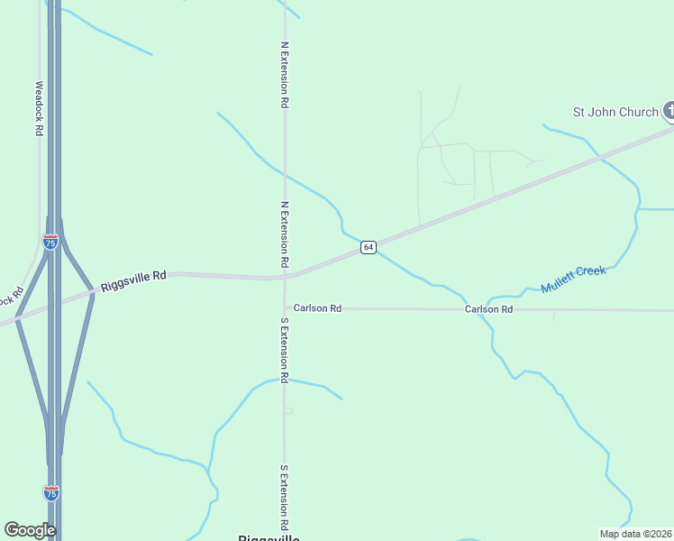 map of restaurants, bars, coffee shops, grocery stores, and more near 5885 Riggsville Road in Cheboygan