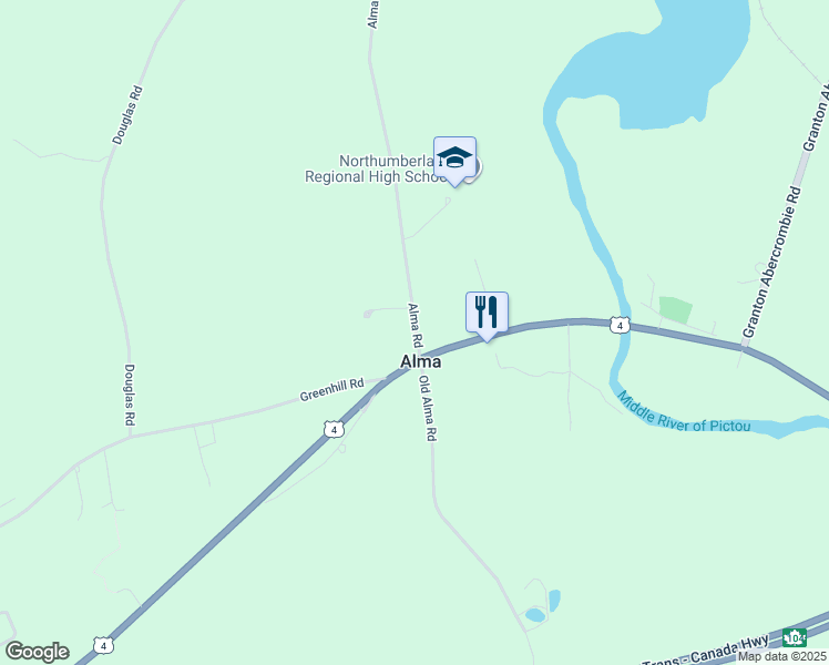 map of restaurants, bars, coffee shops, grocery stores, and more near 15 Alma Road in Westville