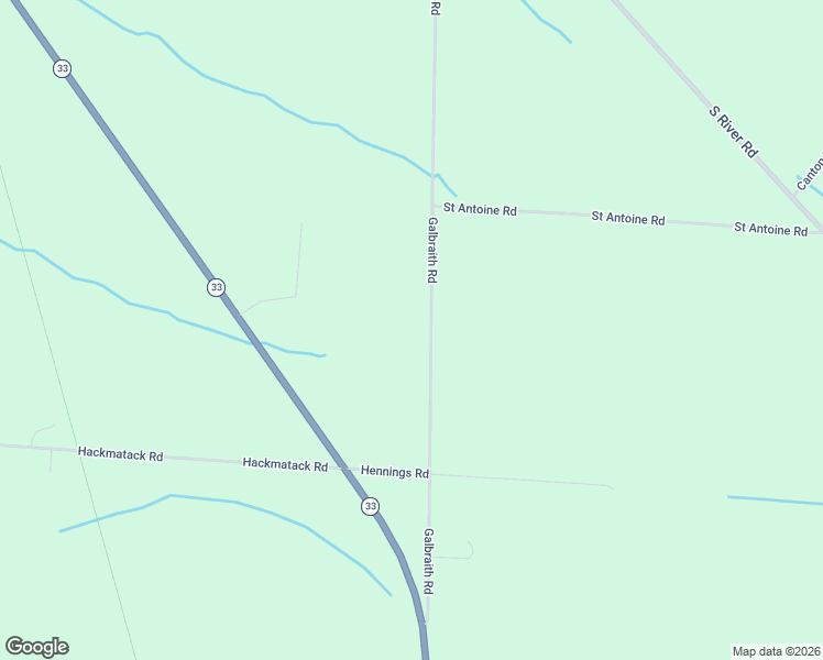 map of restaurants, bars, coffee shops, grocery stores, and more near 8255 Galbraith Road in Cheboygan