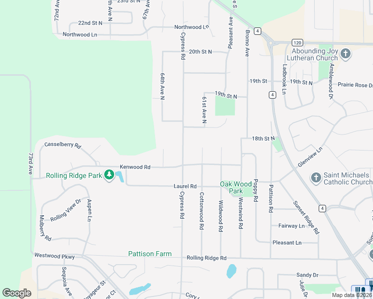 map of restaurants, bars, coffee shops, grocery stores, and more near 1748 Cypress Road in St. Cloud