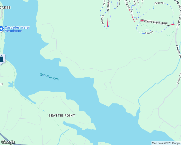 map of restaurants, bars, coffee shops, grocery stores, and more near 145 Chemin Panoramique in Cantley