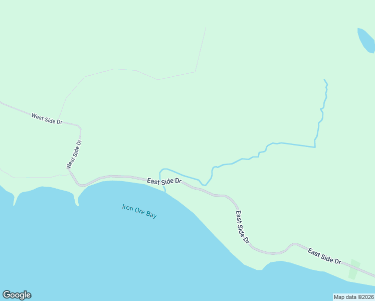 map of restaurants, bars, coffee shops, grocery stores, and more near East Side Drive in Beaver Island