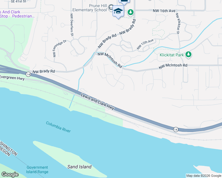 map of restaurants, bars, coffee shops, grocery stores, and more near 554 Northwest Dawson Ridge Drive in Camas